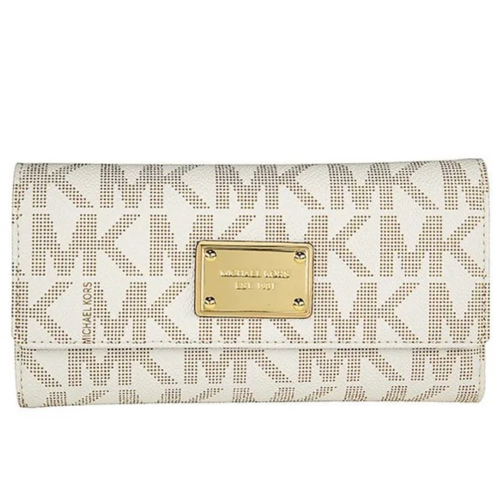 Michael kors Jet Set Checkbook Wallet -
Vanilla